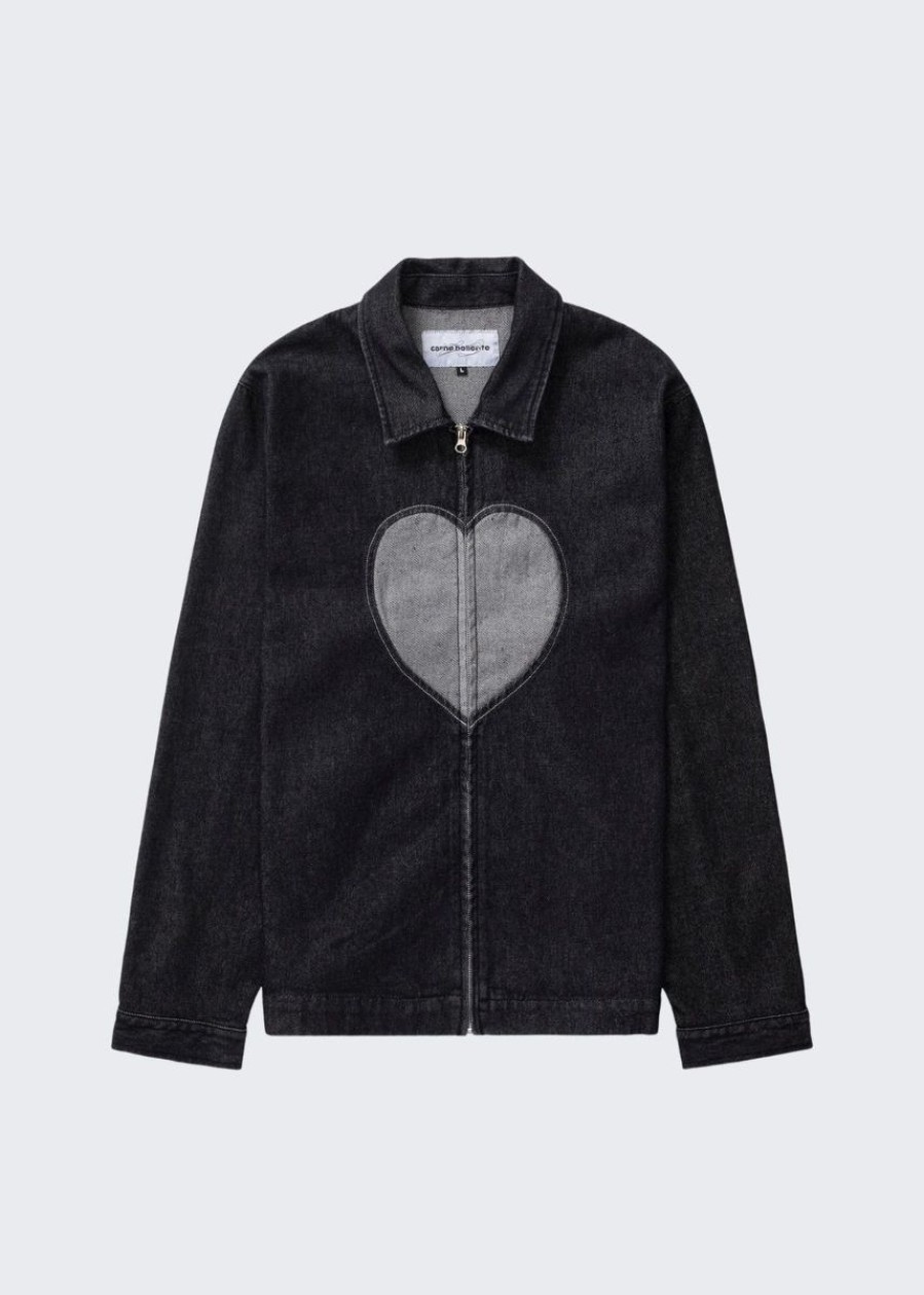 Vetements Carne Bollente | Tranche De Coeur — Noir Delave