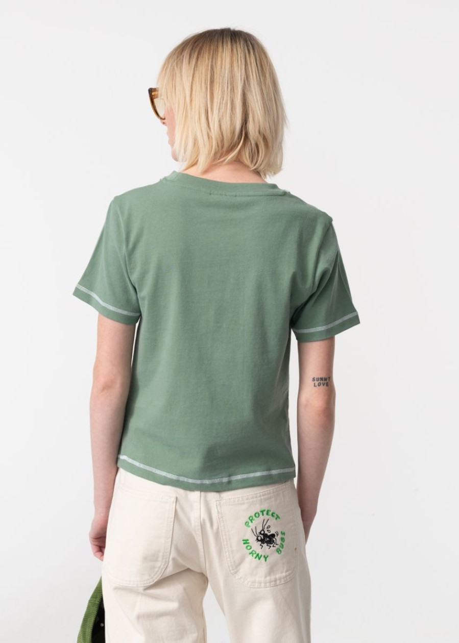 Vetements Carne Bollente | Fleurs Ouvertes — Vert Delave